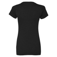 Next Level Apparel Women’s CVC T-Shirt, Black, Back view