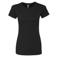 Next Level Apparel Women’s CVC T-Shirt, Black, Front view