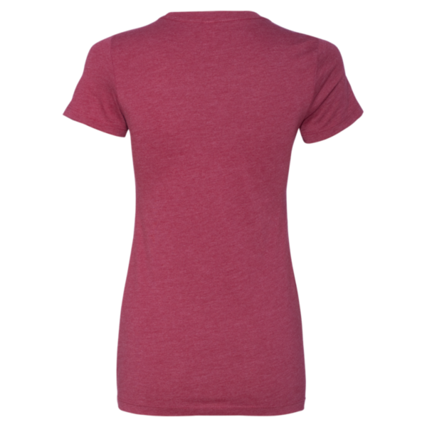 Next Level Apparel Women’s CVC T-Shirt, Cardinal, Back view