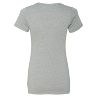 Next Level Apparel Women’s CVC T-Shirt, Dark Heather Grey, Back view