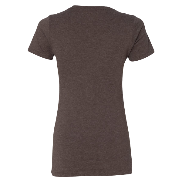Next Level Apparel Women’s CVC T-Shirt, Espresso, Back view