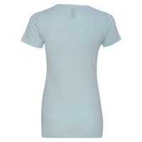 Next Level Apparel Women’s CVC T-Shirt, Ice Blue, Back view