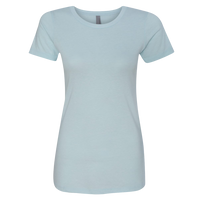 Next Level Apparel Women’s CVC T-Shirt, Ice Blue, Front view