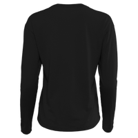 Next Level Apparel Women's Cotton Relaxed Long Sleeve T-Shirt, Black, Back view