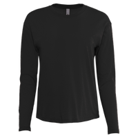 Next Level Apparel Women's Cotton Relaxed Long Sleeve T-Shirt, Black, Front view
