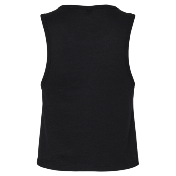 Next Level Apparel Women's Festival Crop Tank, Black, Back view