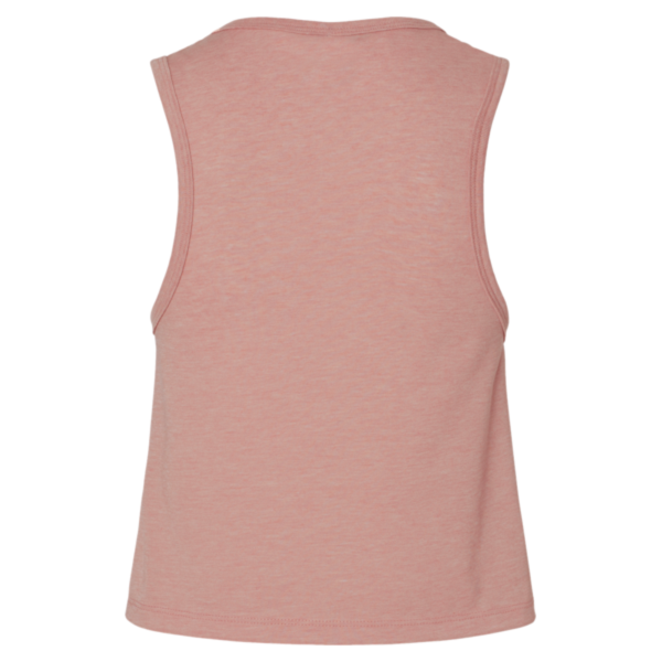 Next Level Apparel Women's Festival Crop Tank, Desert Pink, Back view