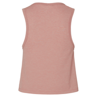 Next Level Apparel Women's Festival Crop Tank, Desert Pink, Back view