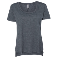 Next Level Apparel Women's Festival Scoop Neck T-Shirt, Antique Denim, Front view
