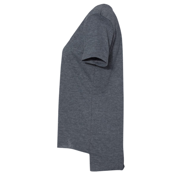 Next Level Apparel Women's Festival Scoop Neck T-Shirt, Antique Denim, Left Sleeve view