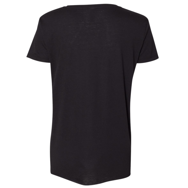 Next Level Apparel Women's Festival Scoop Neck T-Shirt, Black, Back view