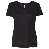 Next Level Apparel Women's Festival Scoop Neck T-Shirt, Black, Front view