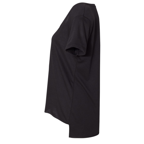Next Level Apparel Women's Festival Scoop Neck T-Shirt, Black, Left Sleeve view