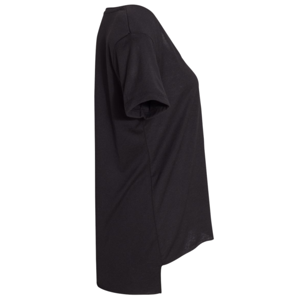 Next Level Apparel Women's Festival Scoop Neck T-Shirt, Black, Right Sleeve view