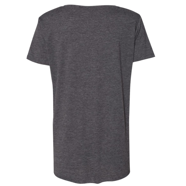 Next Level Apparel Women's Festival Scoop Neck T-Shirt, Charcoal, Back view