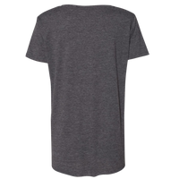 Next Level Apparel Women's Festival Scoop Neck T-Shirt, Charcoal, Back view