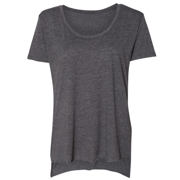 Next Level Apparel Women's Festival Scoop Neck T-Shirt, Charcoal, Front view