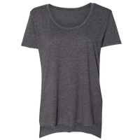 Next Level Apparel Women's Festival Scoop Neck T-Shirt, Charcoal, Front view