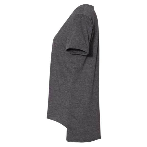 Next Level Apparel Women's Festival Scoop Neck T-Shirt, Charcoal, Left Sleeve view