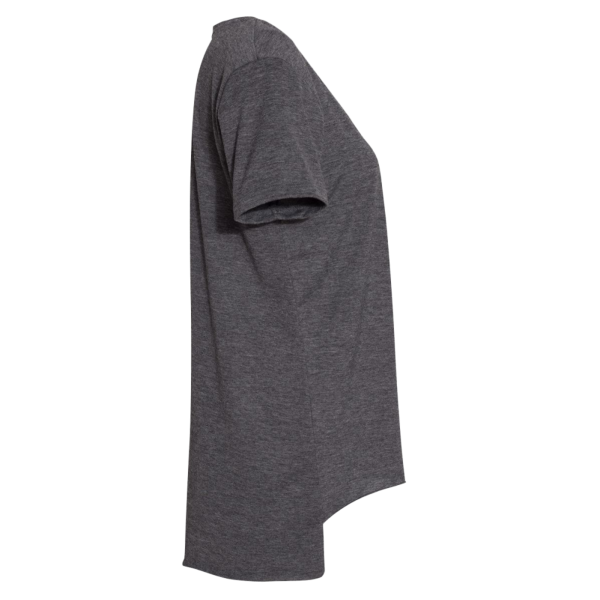 Next Level Apparel Women's Festival Scoop Neck T-Shirt, Charcoal, Right Sleeve view