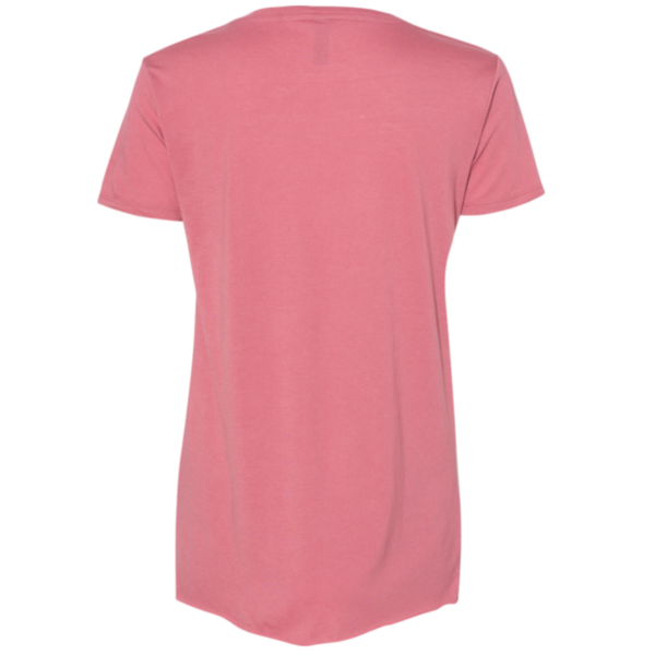Next Level Apparel Women's Festival Scoop Neck T-Shirt, Smoked Paprika, Back view