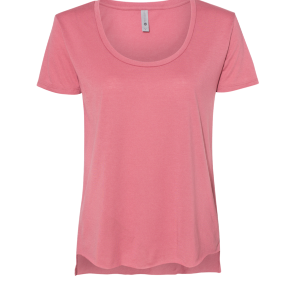Next Level Apparel Women's Festival Scoop Neck T-Shirt, Smoked Paprika, Front view