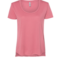 Next Level Apparel Women's Festival Scoop Neck T-Shirt, Smoked Paprika, Front view