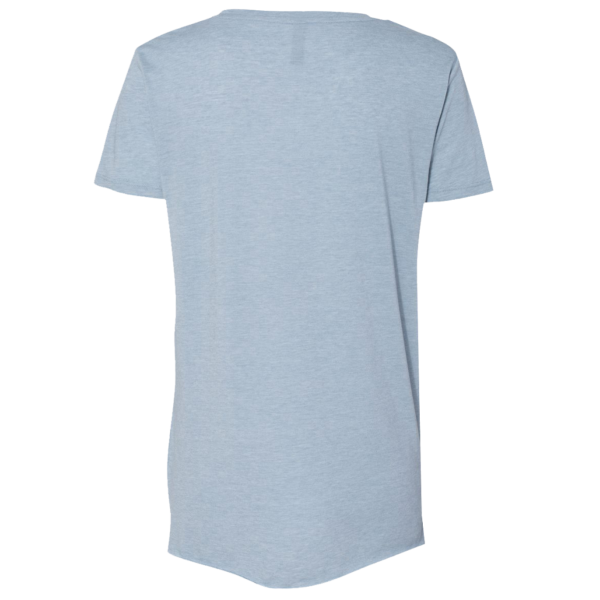 Next Level Apparel Women's Festival Scoop Neck T-Shirt, Stonewash Denim, Back view
