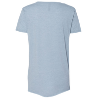 Next Level Apparel Women's Festival Scoop Neck T-Shirt, Stonewash Denim, Back view