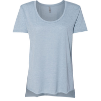 Next Level Apparel Women's Festival Scoop Neck T-Shirt, Stonewash Denim, Front view