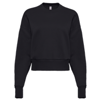 Next Level Apparel Women's Heavyweight Crewneck Sweatshirt, Black, Front view