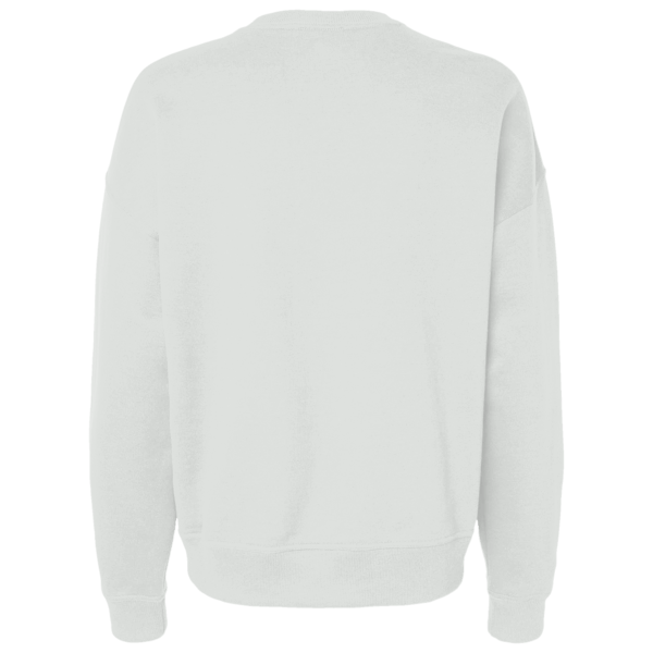 Next Level Apparel Women's Heavyweight Crewneck Sweatshirt, Bone, Back view