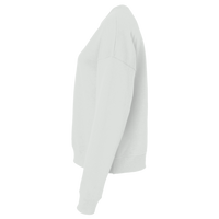 Next Level Apparel Women's Heavyweight Crewneck Sweatshirt, Bone, Left Sleeve view