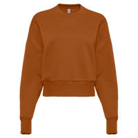 Next Level Apparel Women's Heavyweight Crewneck Sweatshirt, Clay, Front view