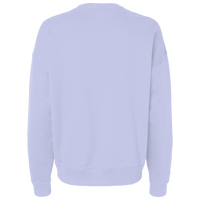 Next Level Apparel Women's Heavyweight Crewneck Sweatshirt, Lavender, Back view