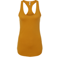 Next Level Apparel Women's Ideal Racerback Tank, Antique Gold, Front view