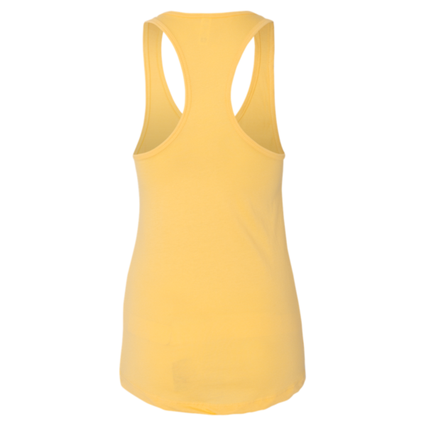 Next Level Apparel Women's Ideal Racerback Tank, Banana Cream, Back view