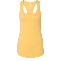 Next Level Apparel Women's Ideal Racerback Tank, Banana Cream, Front view