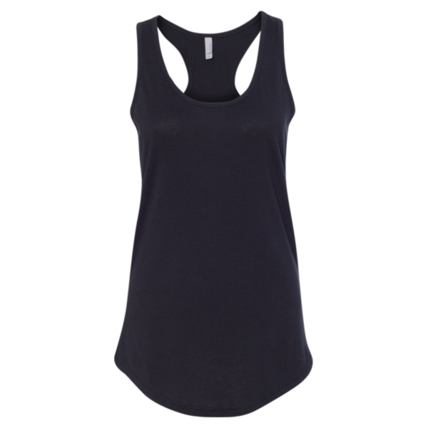 Next Level Apparel Women's Ideal Racerback Tank, Black, Front view