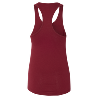 Next Level Apparel Women's Ideal Racerback Tank, Cardinal, Back view