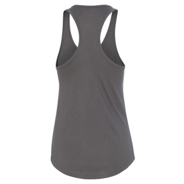 Next Level Apparel Women's Ideal Racerback Tank, Dark Grey, Back view