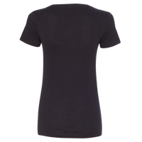 Next Level Apparel Women's Ideal V-Neck T-Shirt, Black, Back view