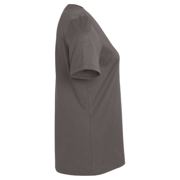 Next Level Apparel Women's Ideal V-Neck T-Shirt, Dark Grey, Right Sleeve view