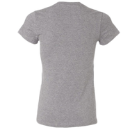 Next Level Apparel Women's Ideal V-Neck T-Shirt, Heather Grey, Back view