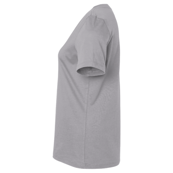 Next Level Apparel Women's Ideal V-Neck T-Shirt, Heather Grey, Left Sleeve view