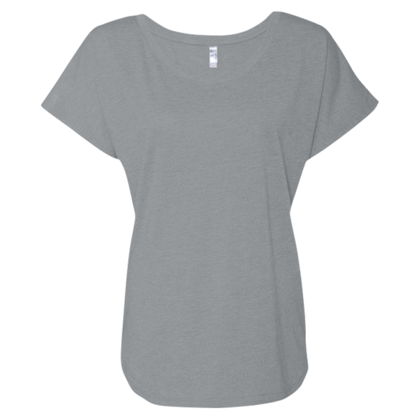 Next Level Apparel Women’s Triblend Dolman T-Shirt, Premium Heather, Front view