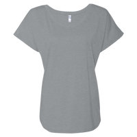 Next Level Apparel Women’s Triblend Dolman T-Shirt, Premium Heather, Front view