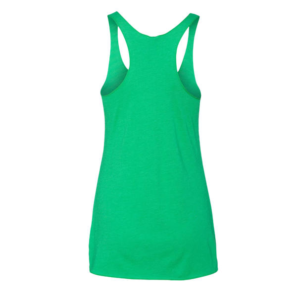 Next Level Apparel Women’s Triblend Racerback Tank, Envy, Back view