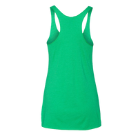 Next Level Apparel Women’s Triblend Racerback Tank, Envy, Back view