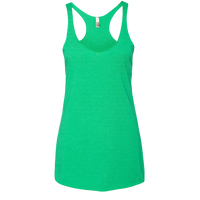 Next Level Apparel Women’s Triblend Racerback Tank, Envy, Front view
